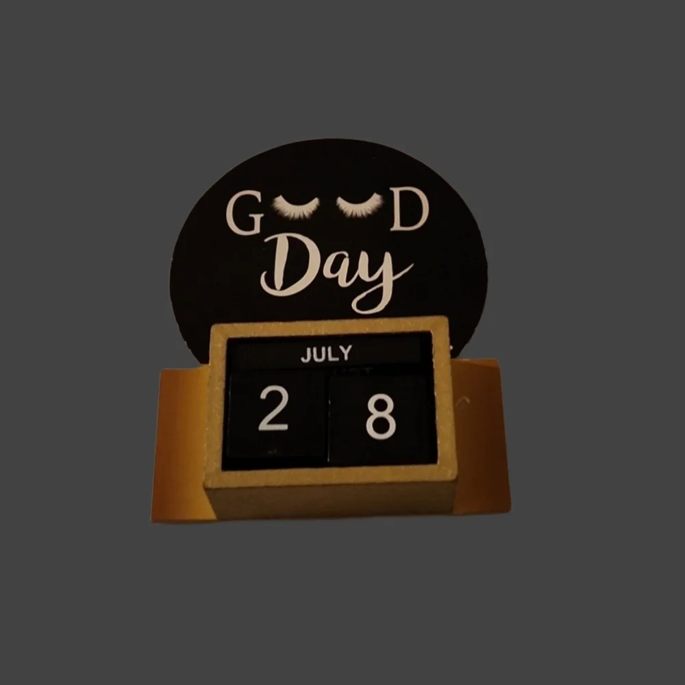 Good morning date calender